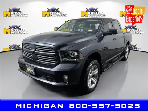 Blue 2016 Ram 1500 Sport for sale in Michigan Center, MI