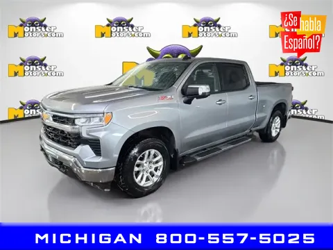 Gray 2024 Chevrolet Silverado 1500 LT for sale in Michigan Center, MI