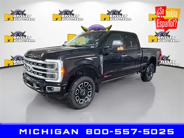 Black 2023 Ford F-350SD Platinum for sale in Michigan Center, MI