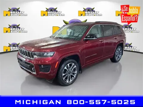 Red 2021 Jeep Grand Cherokee L Overland for sale in Michigan Center, MI