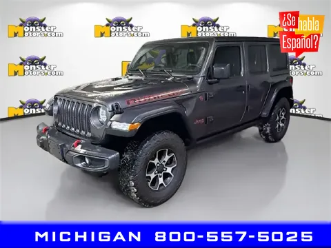 Gray 2021 Jeep Wrangler Unlimited Rubicon for sale in Michigan Center, MI