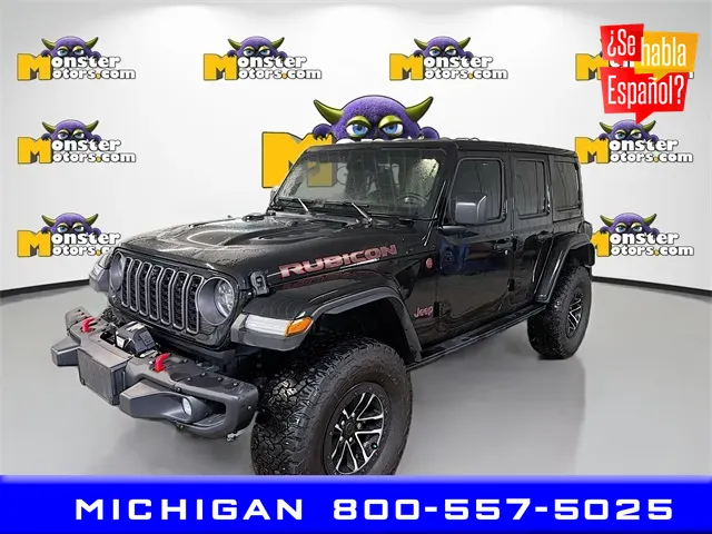 Black 2024 Jeep Wrangler Rubicon X for sale in Michigan Center, MI