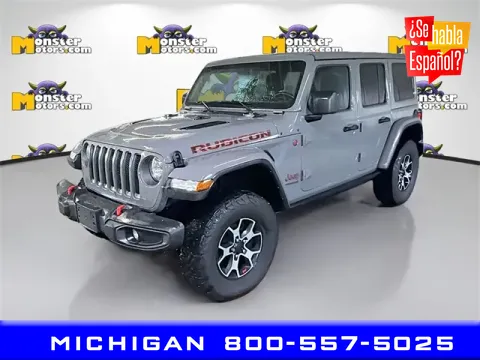 Gray 2021 Jeep Wrangler Unlimited Rubicon for sale in Michigan Center, MI
