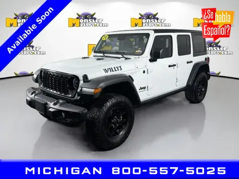 Gray 2024 Jeep Wrangler Willys for sale in Michigan Center, MI