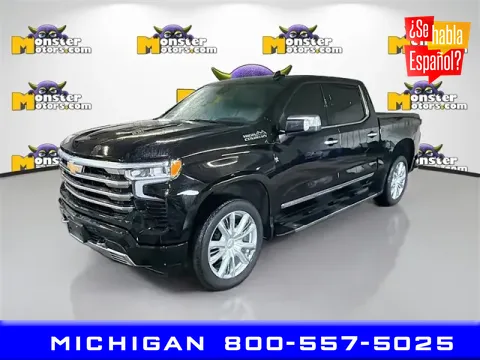 Black 2023 Chevrolet Silverado 1500 High Country for sale in Michigan Center, MI