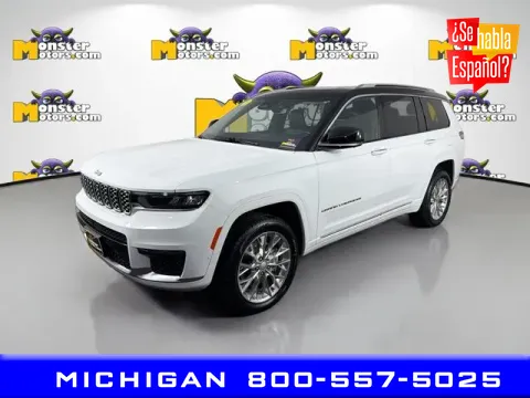 Silver 2021 Jeep Grand Cherokee L Summit for sale in Michigan Center, MI