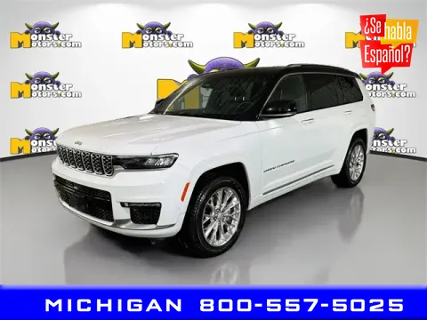 Silver 2021 Jeep Grand Cherokee L Summit for sale in Michigan Center, MI