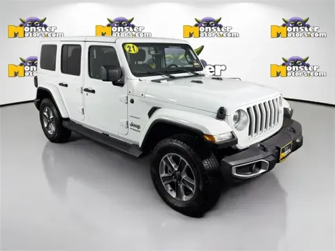 Another view of 2021 Jeep Wrangler Unlimited Sahara for sale in Michigan Center, MI at Monster Motors - Jackson, MI