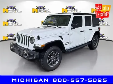 Orange 2021 Jeep Wrangler Unlimited Sahara Altitude for sale in Michigan Center, MI