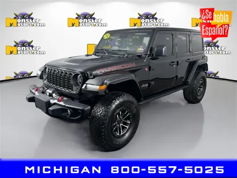 Black 2024 Jeep Wrangler Rubicon X for sale in Michigan Center, MI