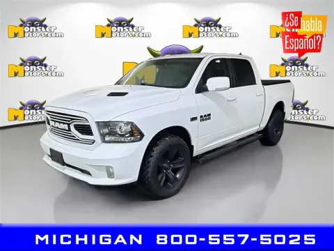White 2018 Ram 1500 Sport for sale in Michigan Center, MI