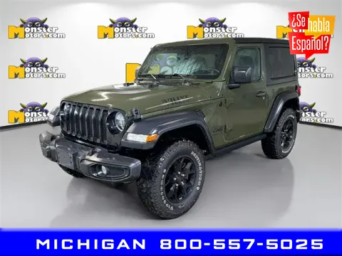 Green 2022 Jeep Wrangler Willys for sale in Michigan Center, MI