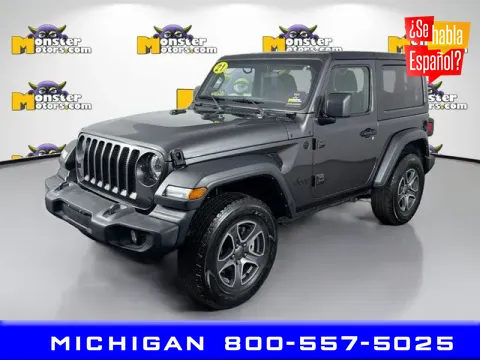 Gray 2021 Jeep Wrangler Sport S for sale in Michigan Center, MI