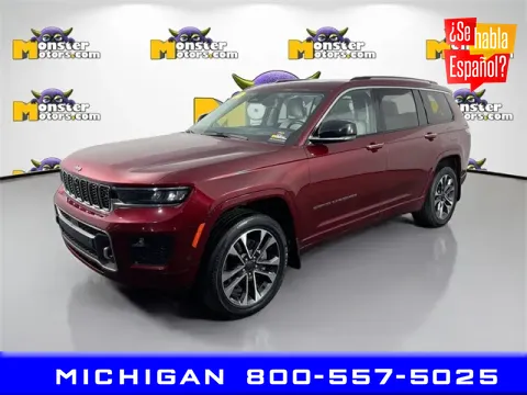 Red 2021 Jeep Grand Cherokee L Overland for sale in Michigan Center, MI