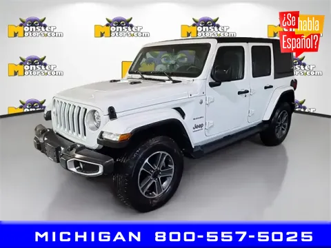 Gray 2023 Jeep Wrangler Sahara for sale in Michigan Center, MI