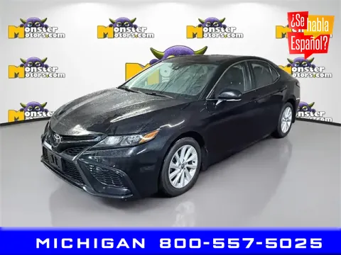 Black 2021 Toyota Camry SE for sale in Michigan Center, MI