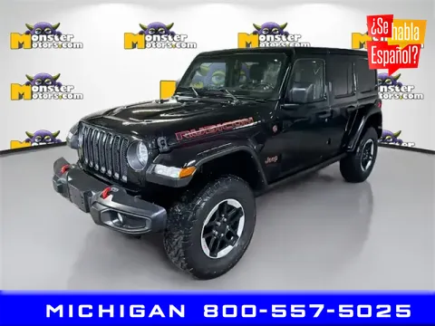Black 2021 Jeep Wrangler Unlimited Rubicon for sale in Michigan Center, MI