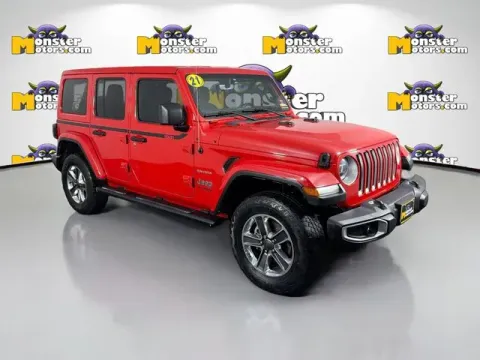 Another view of 2021 Jeep Wrangler Unlimited Sahara for sale in Michigan Center, MI at Monster Motors - Jackson, MI