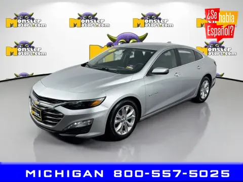 Silver 2019 Chevrolet Malibu LT for sale in Michigan Center, MI
