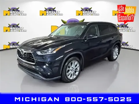 Black 2022 Toyota Highlander Limited for sale in Michigan Center, MI