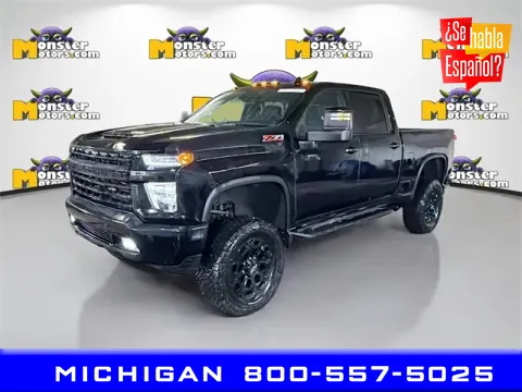 Black 2021 Chevrolet Silverado 2500HD LTZ for sale in Michigan Center, MI