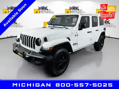 Gray 2023 Jeep Wrangler Sahara for sale in Michigan Center, MI