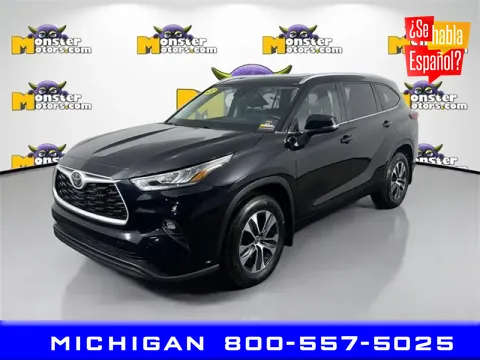 Black 2023 Toyota Highlander L for sale in Michigan Center, MI