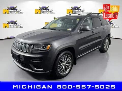 Gray 2018 Jeep Grand Cherokee Summit for sale in Michigan Center, MI