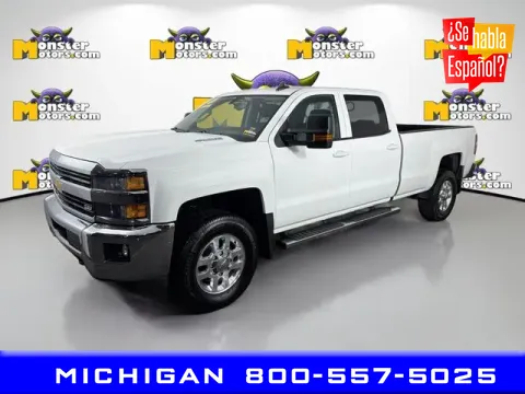 White 2015 Chevrolet Silverado 2500HD LT for sale in Michigan Center, MI