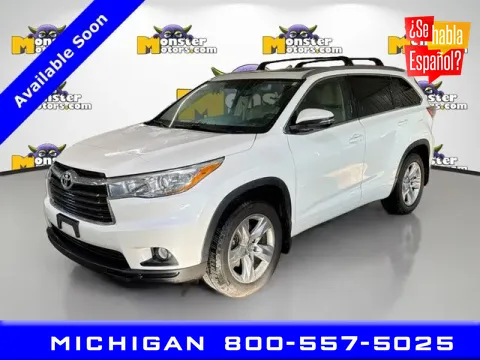 White 2016 Toyota Highlander for sale in Michigan Center, MI