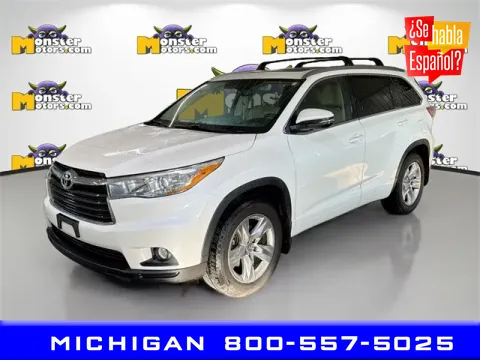 White 2016 Toyota Highlander for sale in Michigan Center, MI