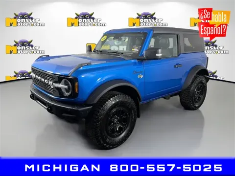 Blue 2024 Ford Bronco Wildtrak for sale in Michigan Center, MI