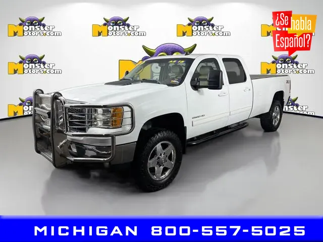 White 2011 GMC Sierra 2500HD SLT for sale in Michigan Center, MI