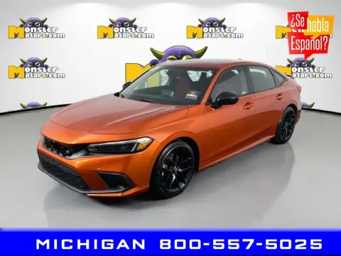 Orange 2022 Honda Civic Si for sale in Michigan Center, MI