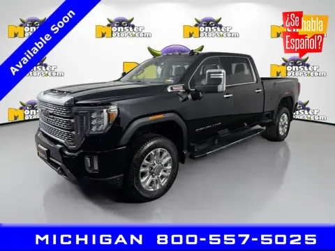 Black 2021 GMC Sierra 2500HD Denali for sale in Michigan Center, MI