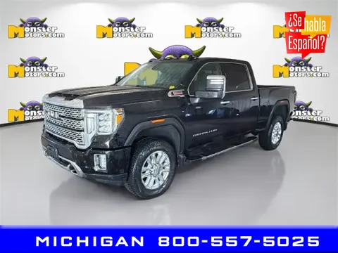 Black 2021 GMC Sierra 2500HD Denali for sale in Michigan Center, MI
