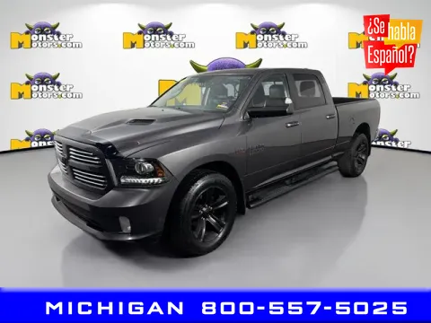 Gray 2017 Ram 1500 Sport for sale in Michigan Center, MI