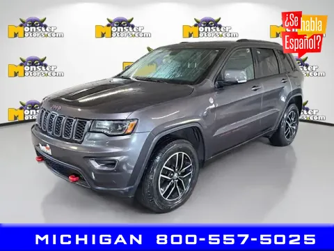 Gray 2017 Jeep Grand Cherokee Trailhawk for sale in Michigan Center, MI