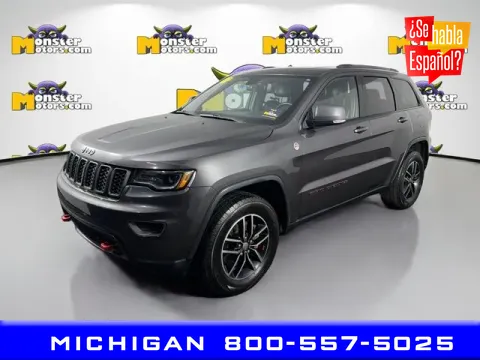 Gray 2017 Jeep Grand Cherokee Trailhawk for sale in Michigan Center, MI
