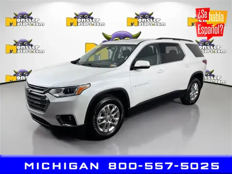 White 2020 Chevrolet Traverse LT for sale in Michigan Center, MI