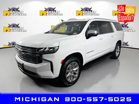 White 2023 Chevrolet Suburban Premier for sale in Michigan Center, MI