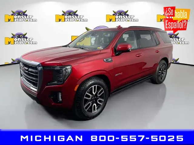 Red 2021 GMC Yukon AT4 for sale in Michigan Center, MI