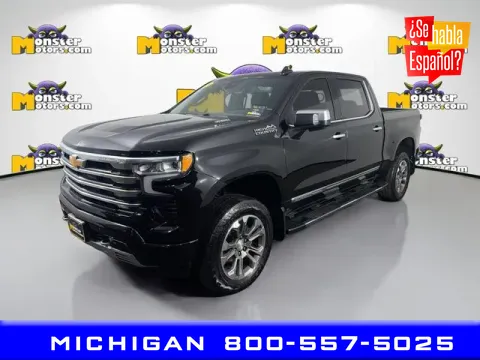 Black 2024 Chevrolet Silverado 1500 High Country for sale in Michigan Center, MI