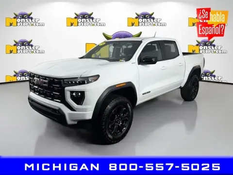 White 2024 GMC Canyon Elevation for sale in Michigan Center, MI