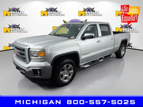 Silver 2014 GMC Sierra 1500 SLT for sale in Michigan Center, MI