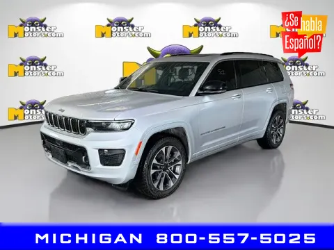 Silver 2021 Jeep Grand Cherokee L Overland for sale in Michigan Center, MI