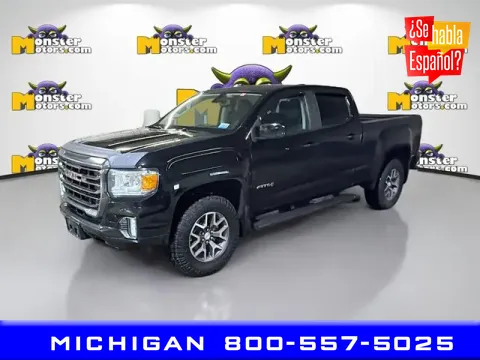 Black 2022 GMC Canyon AT4 w/Leather for sale in Michigan Center, MI