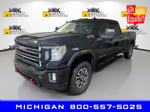 Black 2021 GMC Sierra 2500HD AT4 for sale in Michigan Center, MI