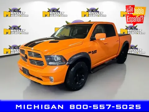 Orange 2017 Ram 1500 Sport for sale in Michigan Center, MI