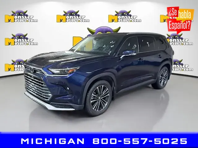 Blue 2024 Toyota Grand Highlander Hybrid MAX Platinum for sale in Michigan Center, MI